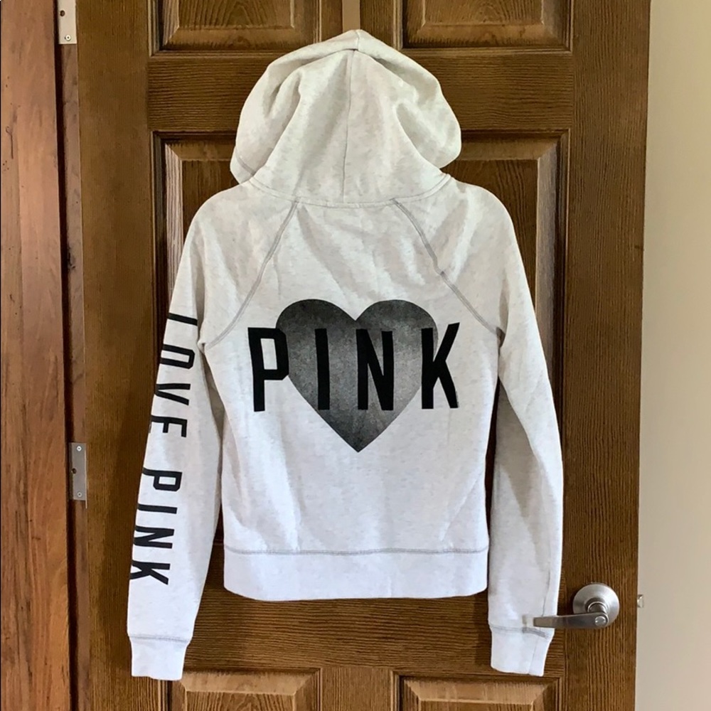 PINK zip up sweatshirt